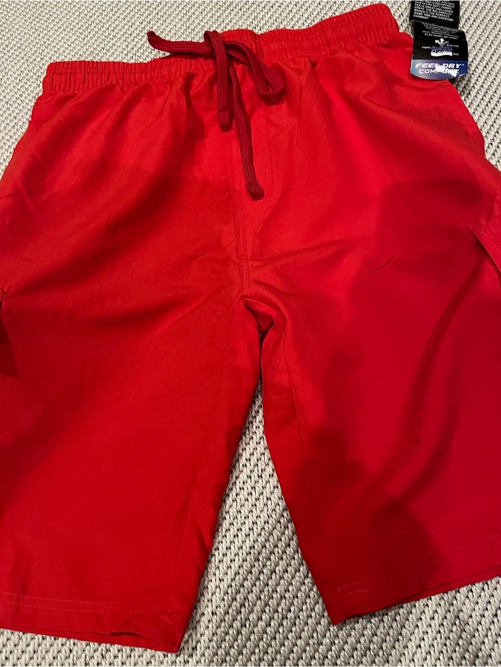 Shorts mens new size M FTP feel dry red polyester pockets